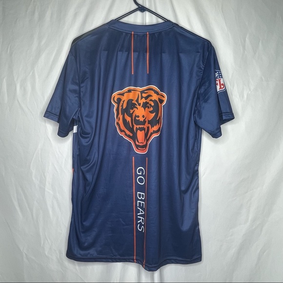 NWOT Chicago Bears Lightweight All Over Front and Back Print Graphic Top Shirt L - Picture 6 of 6